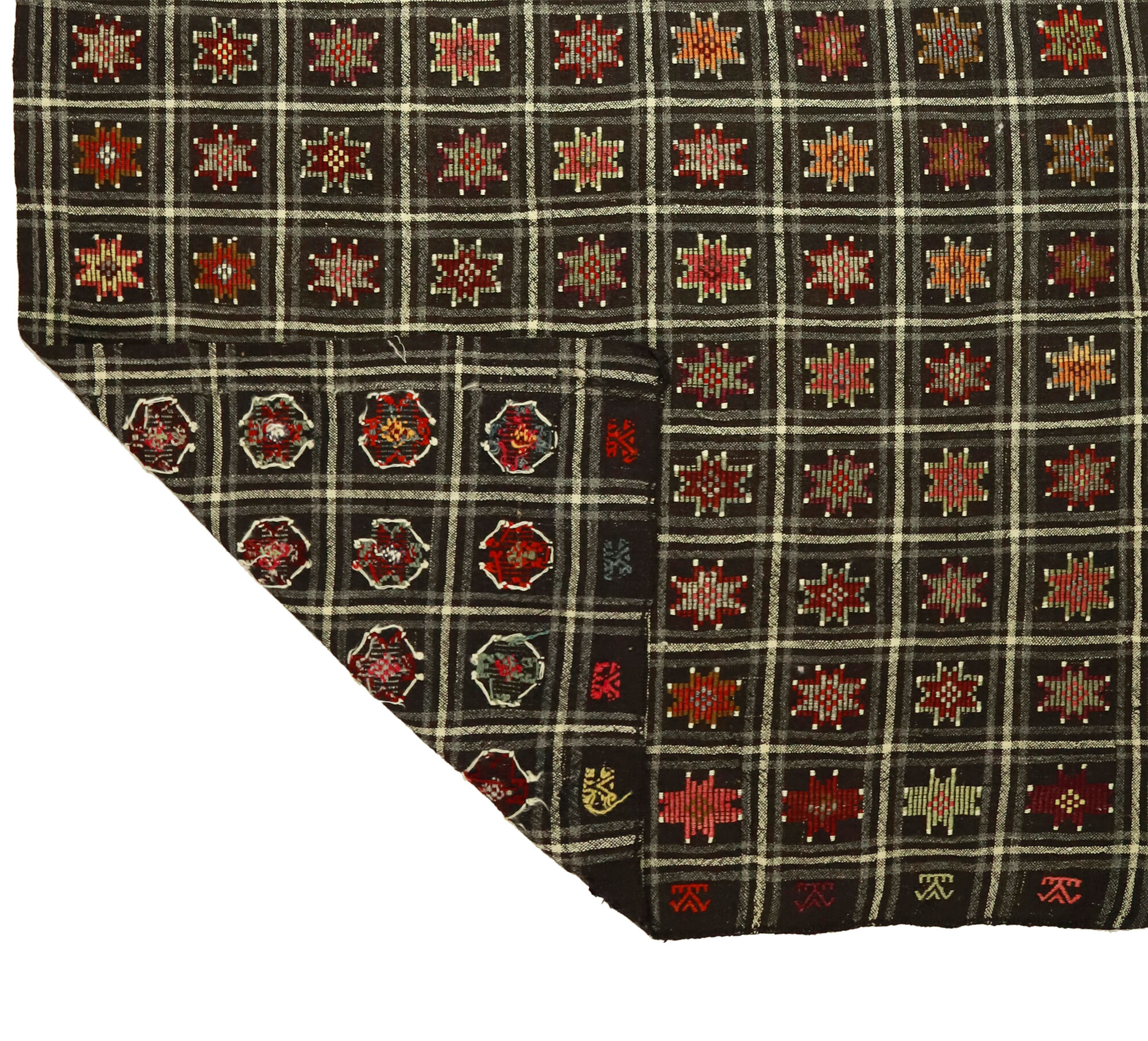 Anatolian handmade kilim rug 338 cm x 185 cm