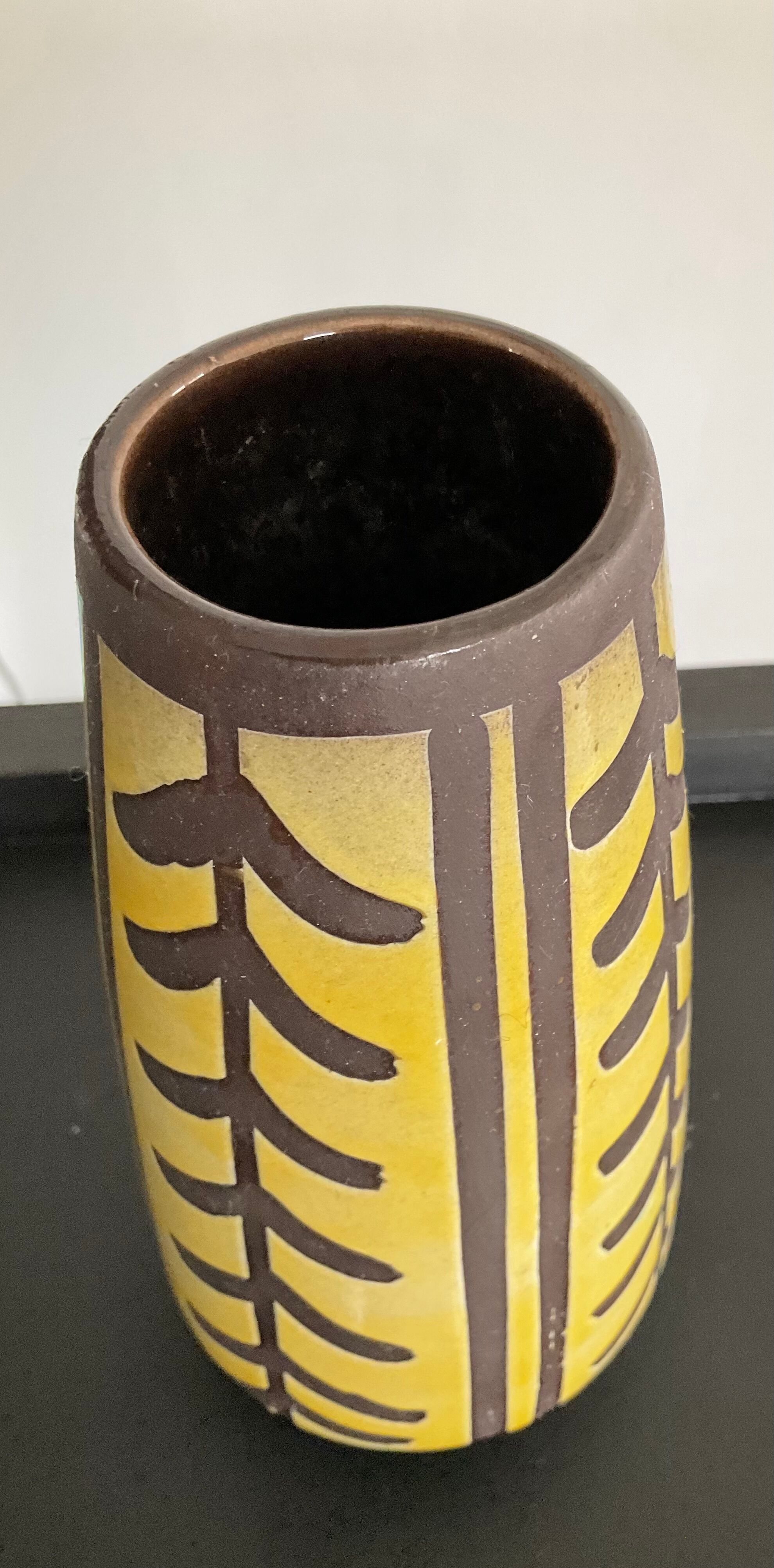 Vintage Ceramic vase Scheurich from the 70s Germany