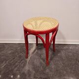 Tabouret craie rouge années 50