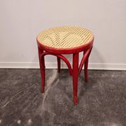 Tabouret craie rouge années 50