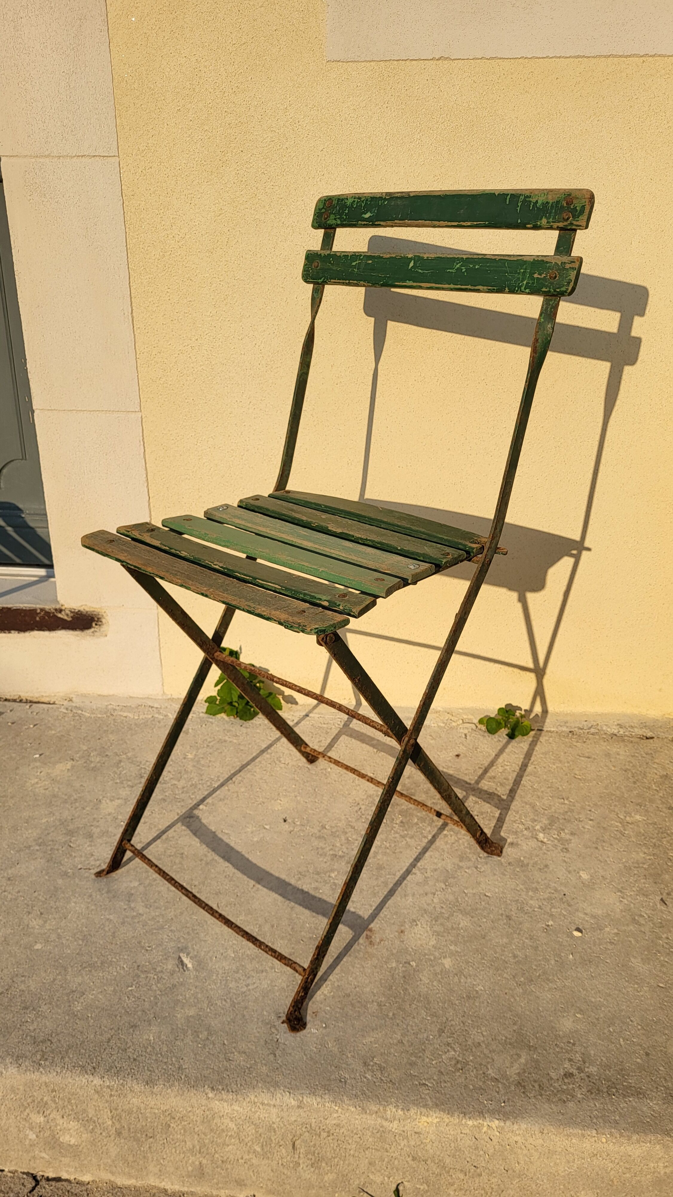 Pair of garden folding chairs