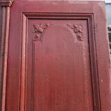 Ancienne paire de portes d'entrée en chêne