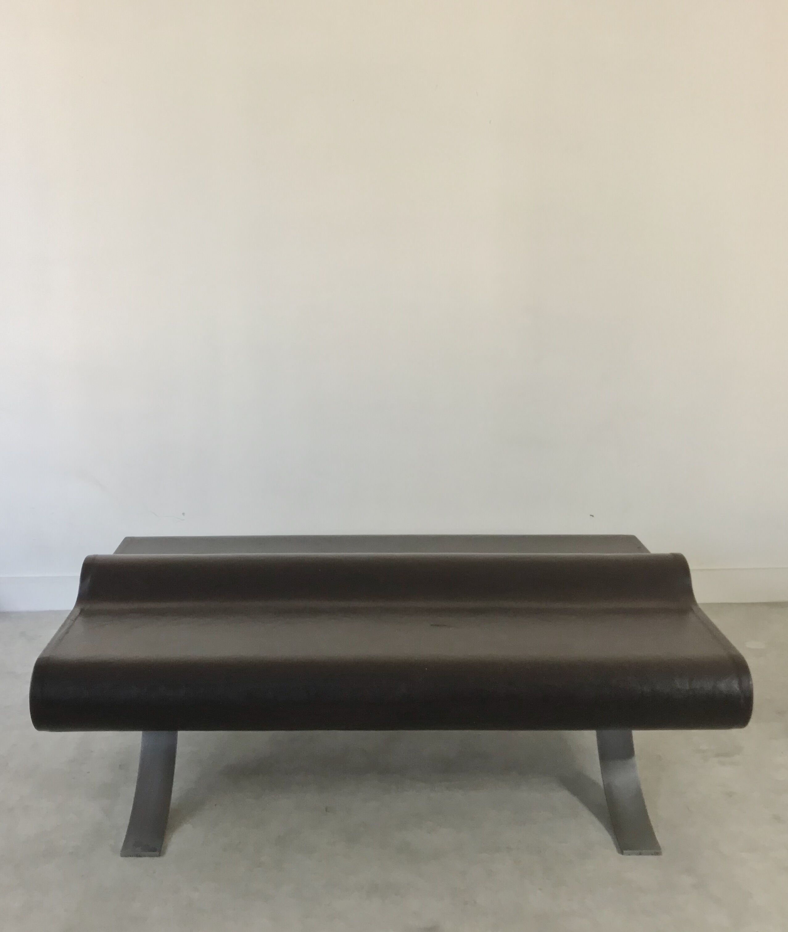 Bench leather back to back, 1970, Switzerland