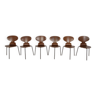 Chaise Ant Modèle 3101 en Teck par Arne Jacobsen pour Fritz Hansen, années 1970.