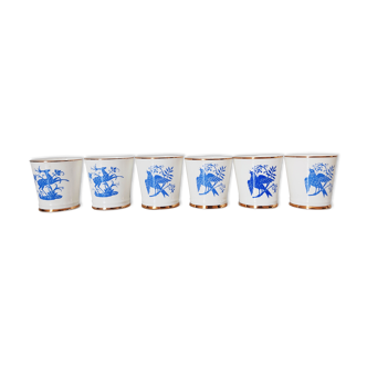 Set of 6 porcelain cups USSR 5.5 cm