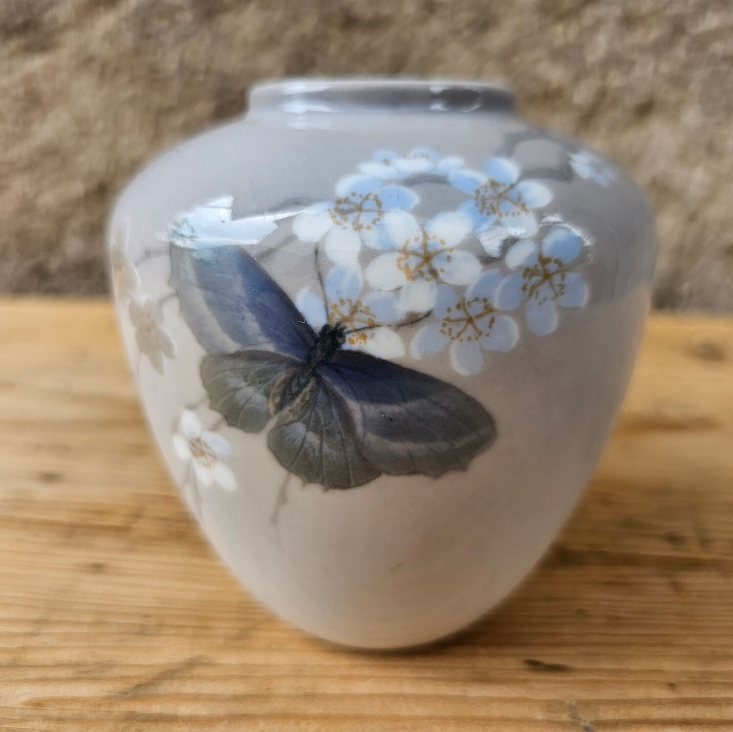 Royal Copenhagen Butterfly Vase