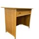 Console vintage en rotin avec tabouret / meuble coiffeuse