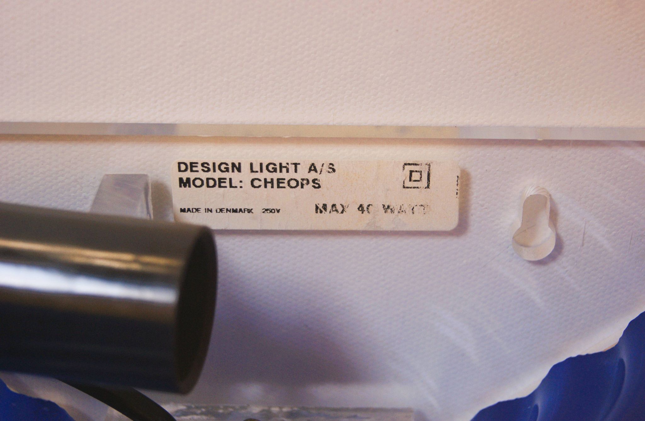 Pair of 1980's Art Deco Inspired Cobalt Blue Glass Sconces - Design Light