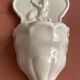 19th century porcelain angel holy water font