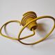 Vintage 80s Scoubidou-style wire candle holder