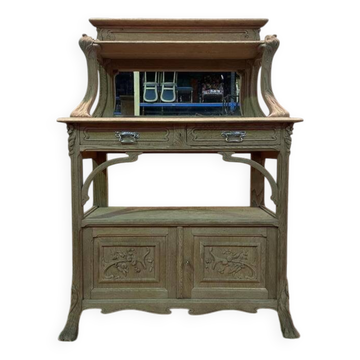 Low Art Nouveau oak sideboard