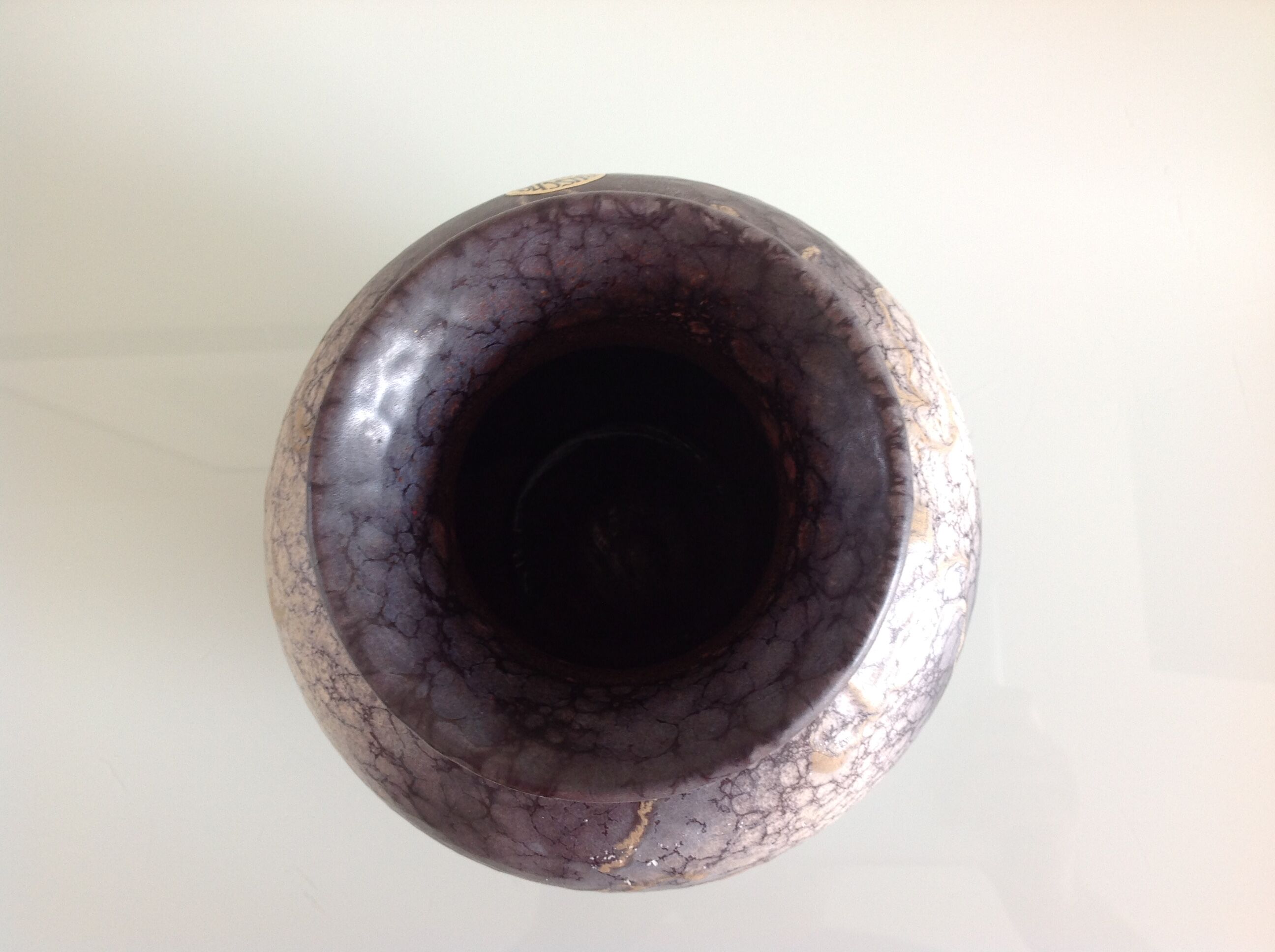 Fat Lav blue ball vase by Ruscha Art 60/70