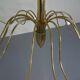 Large Italian brass chandelier, 1960s