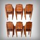 Set of 6 Rosewood Armchairs, Art Deco – 1910