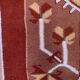 Tapis turc milas 200x142 cm tapis vintage ushak région beige rouille medium