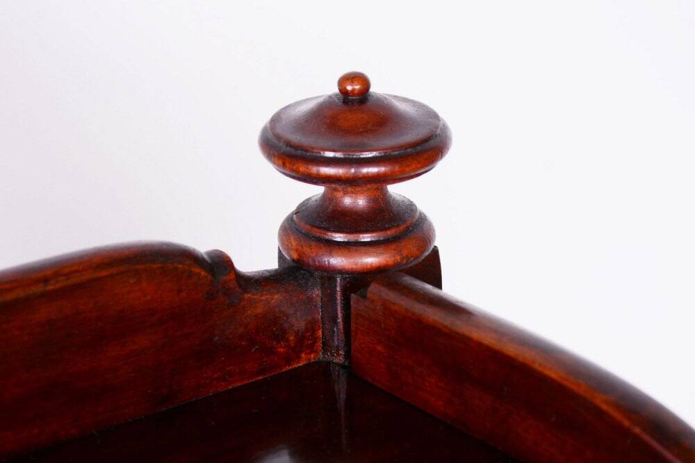 Biedermeier Shelf in Beech & Walnut attributed to Thonet, Austria, Vienna, 1910s