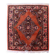 Vintage Sarouk wool rug, rose field & diamond medallion, c. 1950s