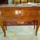 Very rare wig chest with a drawer in Louis XV style with marquetry.