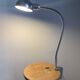 Vintage 1950 chrome industrial vice lamp Jumo 215 - 55 cm