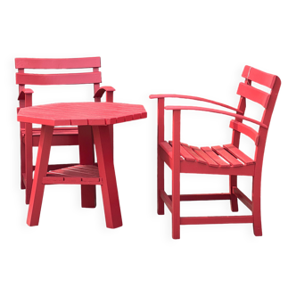 Ensemble de jardin fauteuils basque