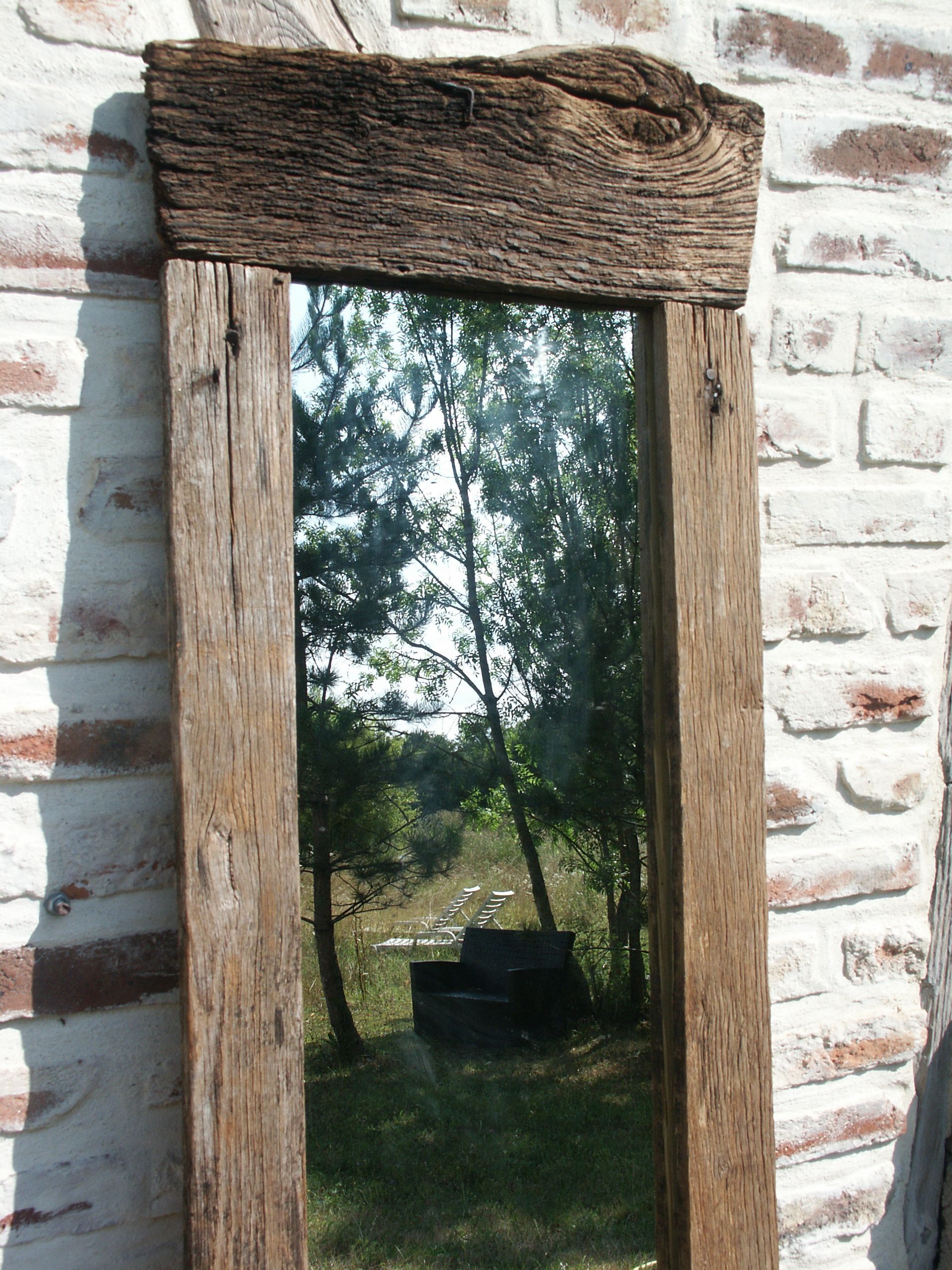 Recovery wooden mirror
