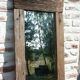 Reclaimed wood mirror 44x150