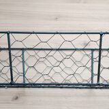 Bread basket in metal and fabric - 43 x 13 x 8 cm