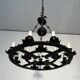 Wrought Iron Chandelier, 12 Lights, Gothic Style, French Work, circa 1