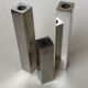 Set of 3 candle holders silver metal