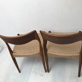 Pair of danish scandinavian chair dating from the 50