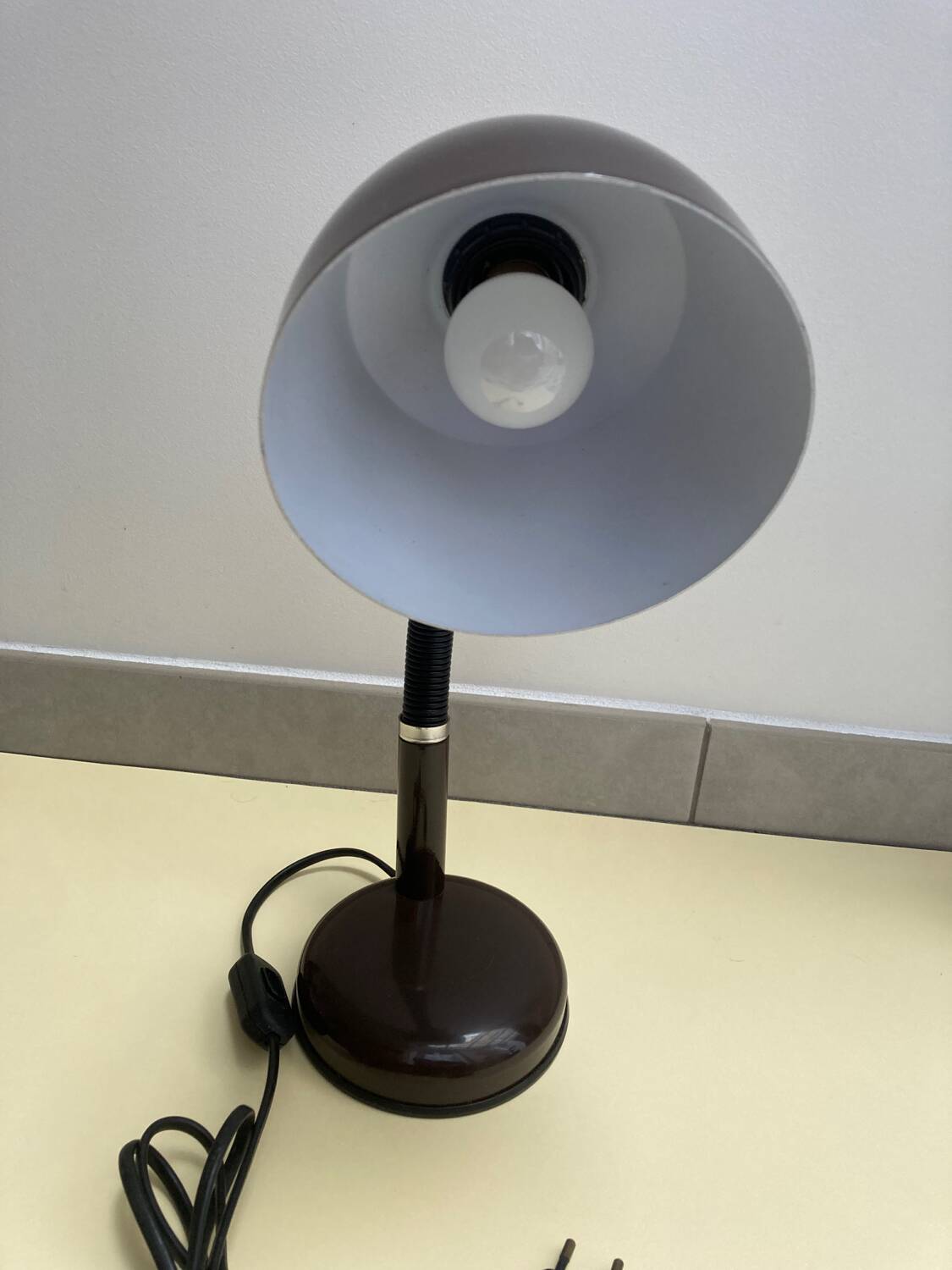 70s metal desk lamp
