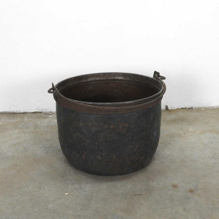 Antique copper kettle