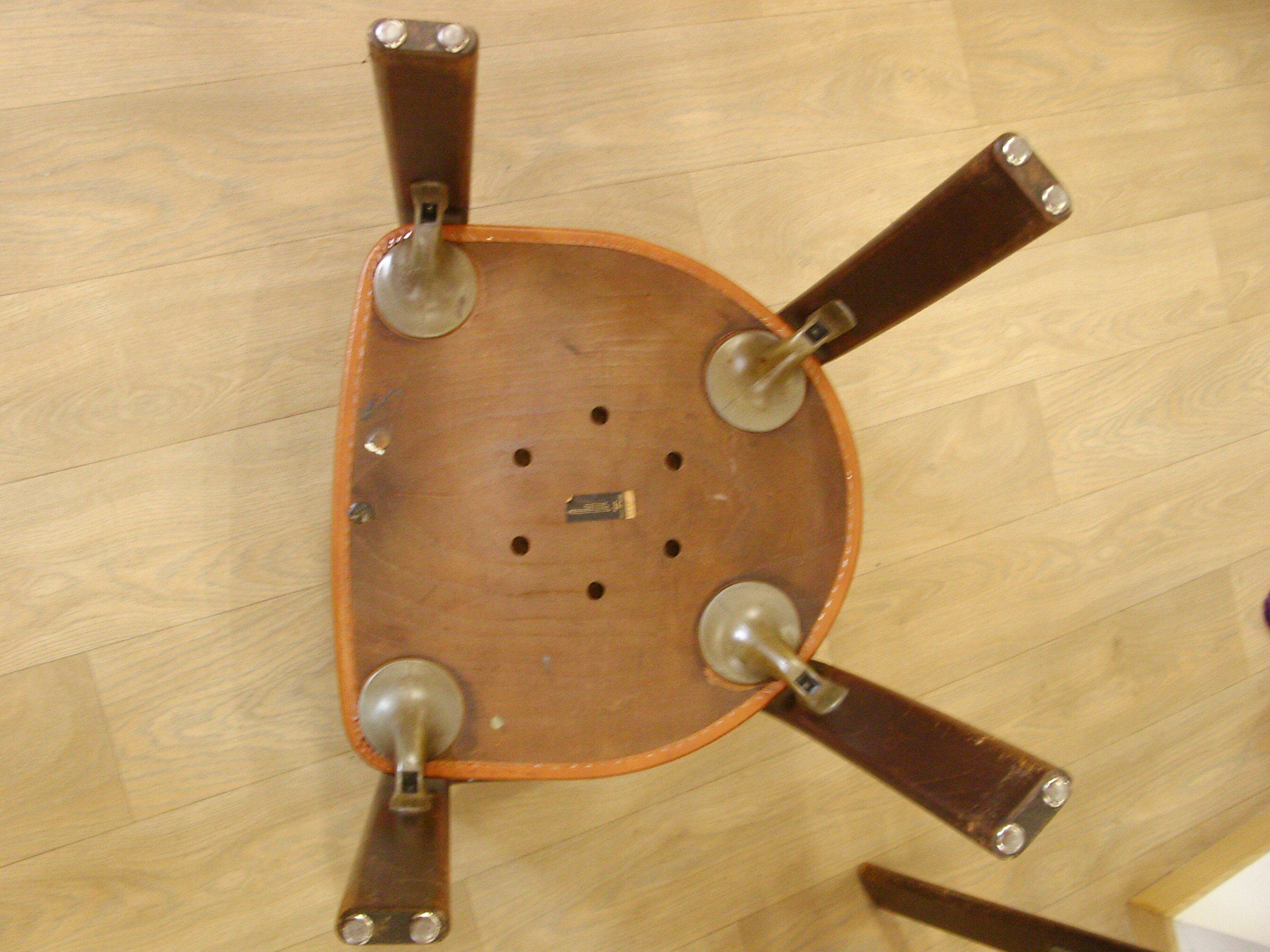 6 chairs design Bruno Rey, published by Dietiker and manufactured by the workshop "Stuhl aus Stein am Rhein