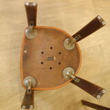 6 chairs design Bruno Rey, published by Dietiker and manufactured by the workshop "Stuhl aus Stein am Rhein