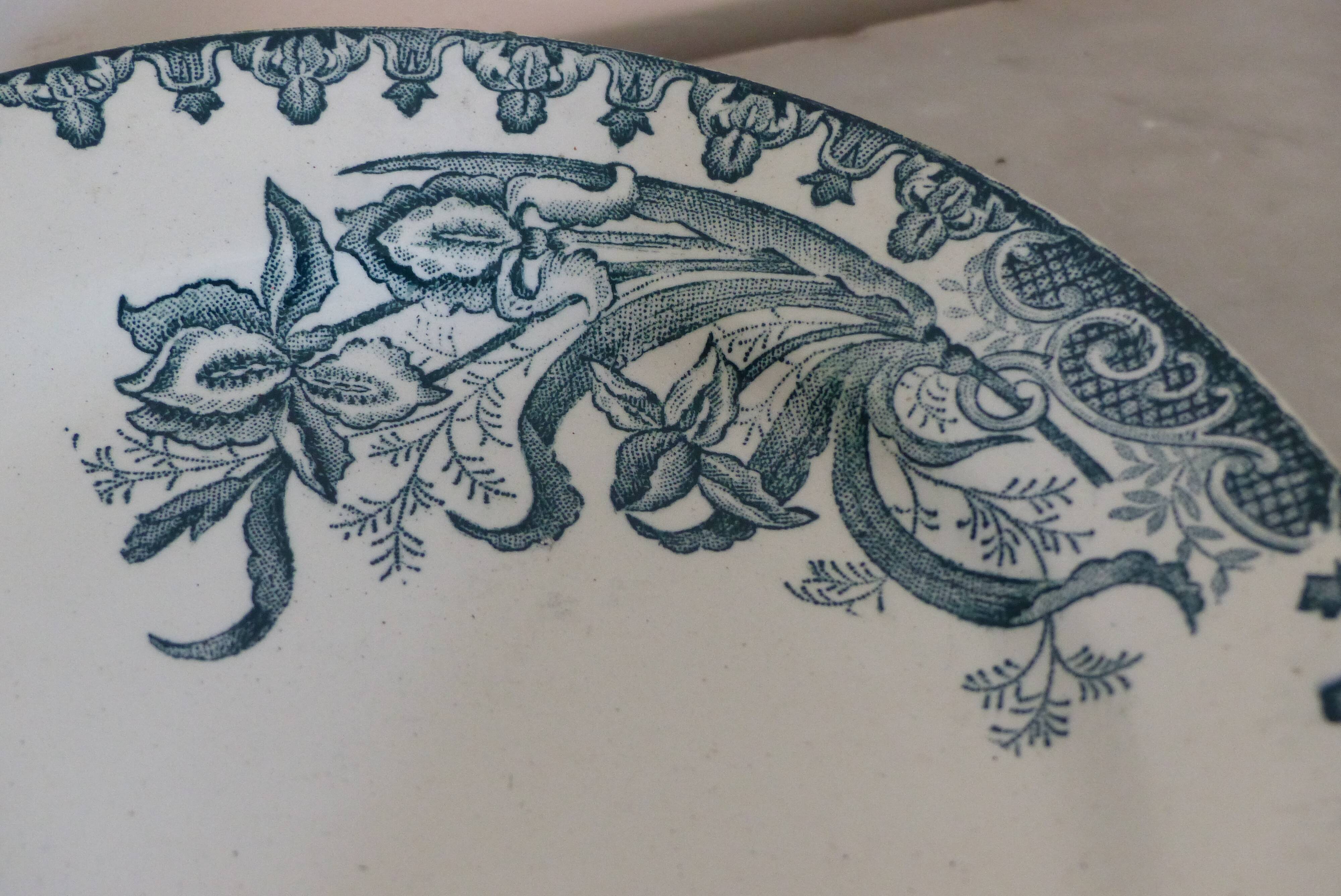 Dish Compotier iron earth Saint Amand