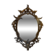 Grand miroir en bois doré, richement sculpté de dragons ailés, époque XIXe siècle