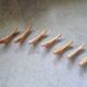 Set of 7 stoneware knife rests - birds