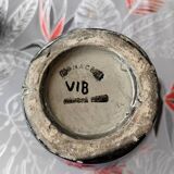 Art Deco vase from the 60s with deer designs