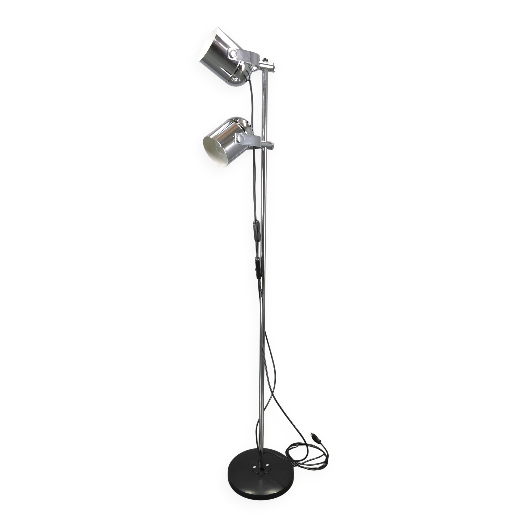 Adjustable Mid-Century Chrome Floor Lamp by Stanislav Indra 1960s