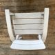 Fauteuil vintage pour enfant blanc gris clair 1950