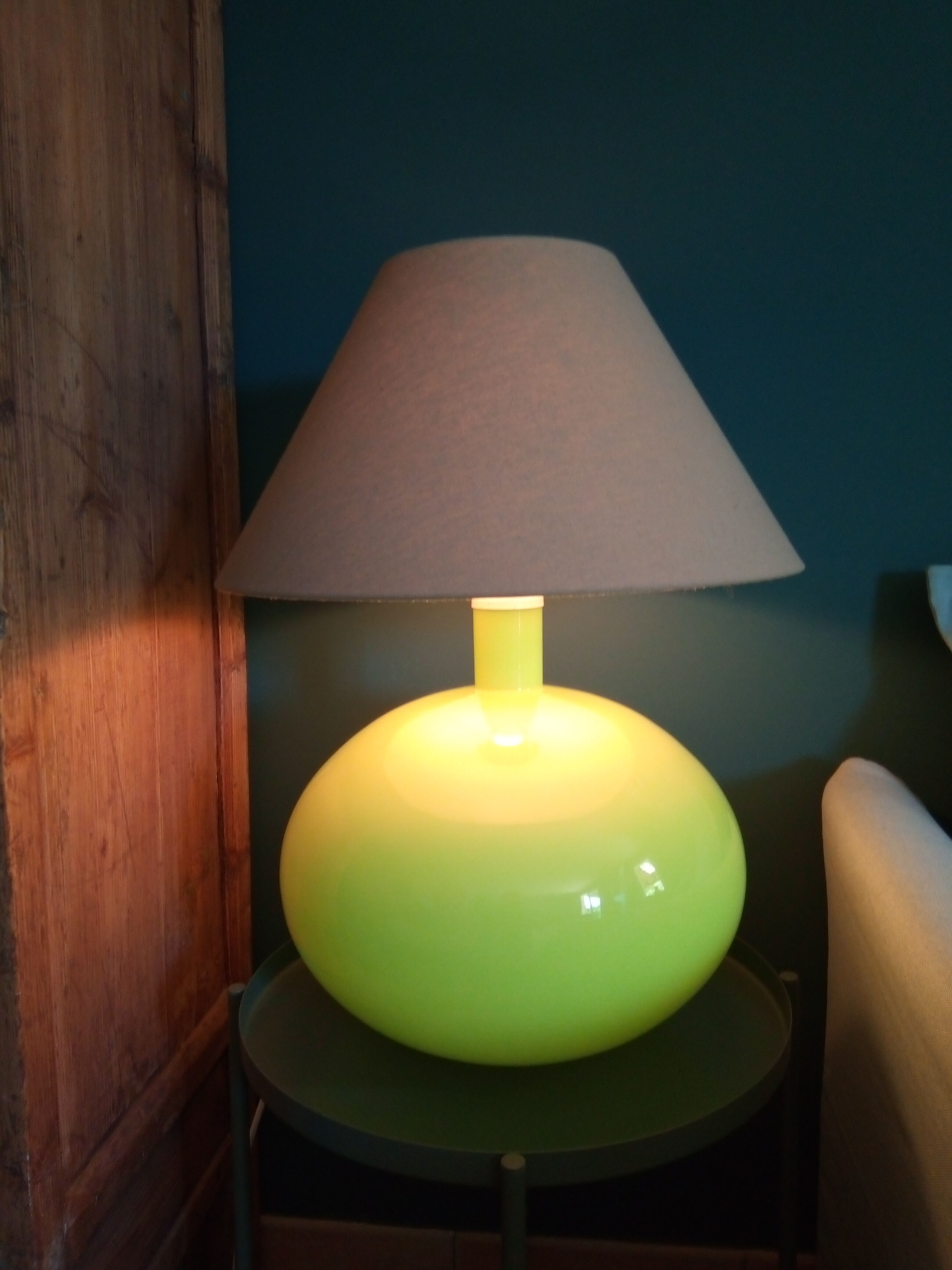Anne Nilsson design coloured glass lamp