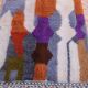 Tapis berbère marocain multicolore moderne