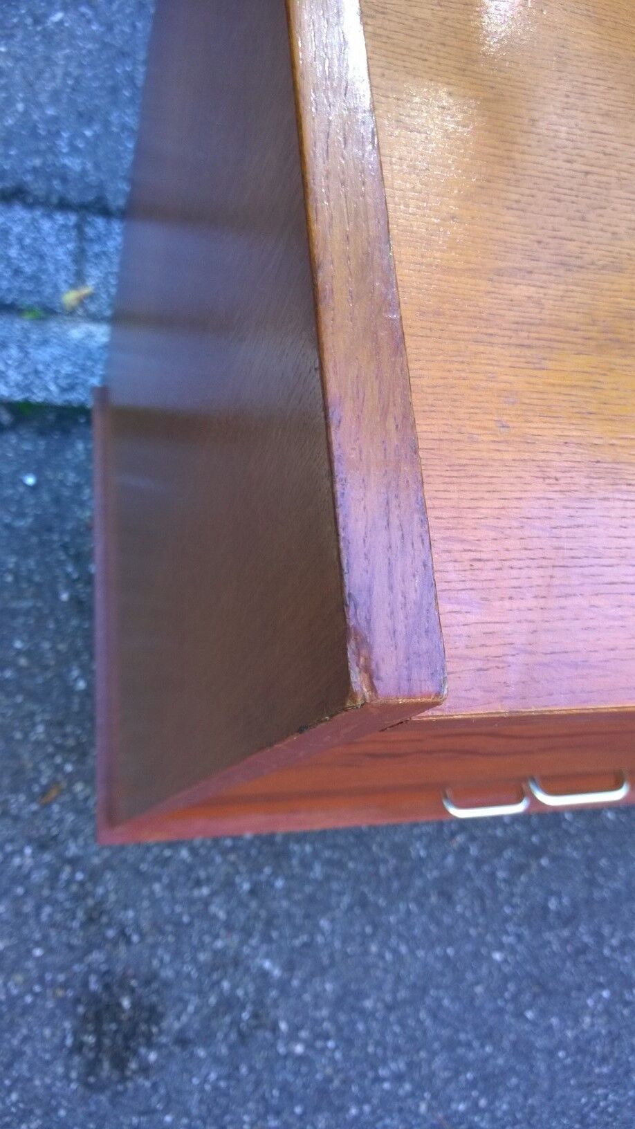 Vintage golden oak dresser