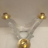 Paire de chandeliers en cristal