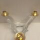 Paire de chandeliers en cristal