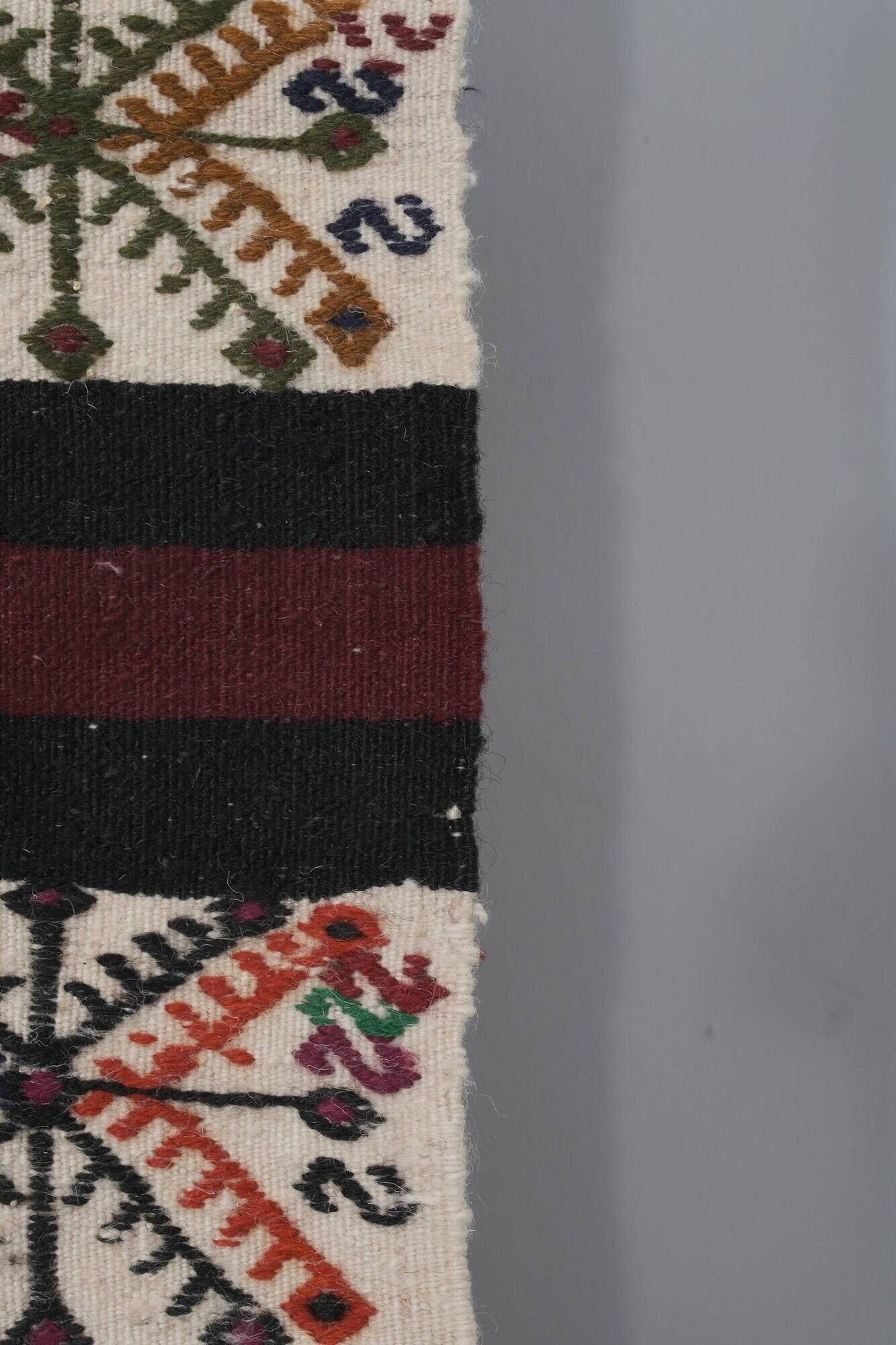 Vintage Turkish hallway rug 69x465 cm