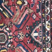 Large vintage Persian Zanjan carpet handmade