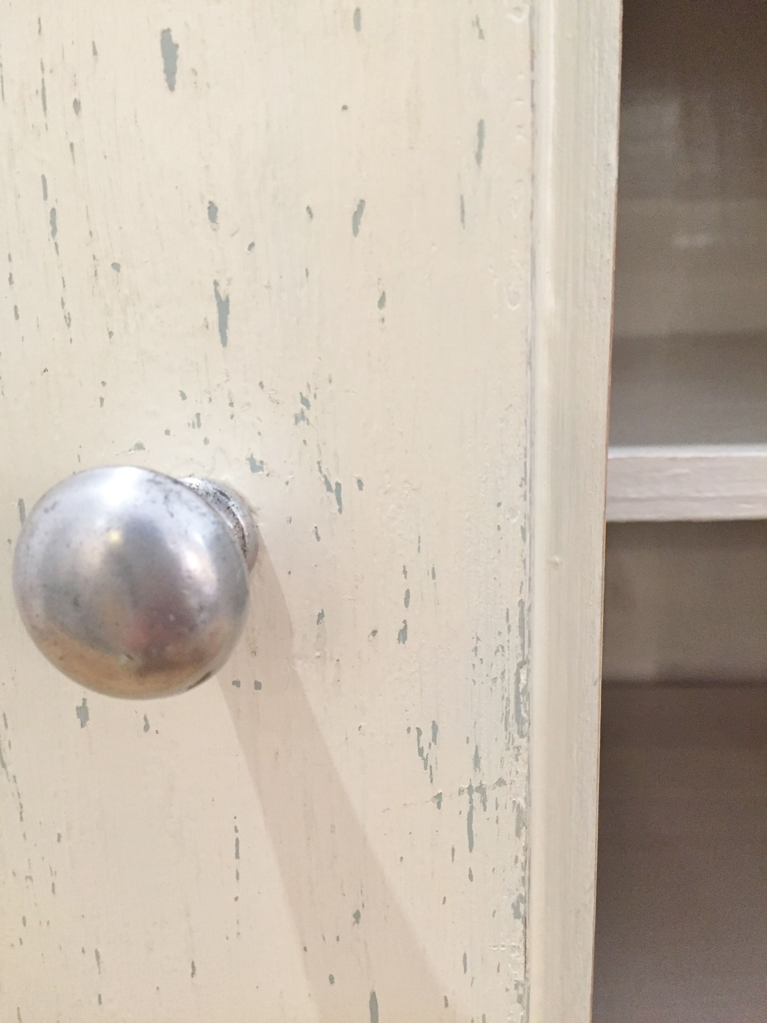 Small green grey vintage Cabinet