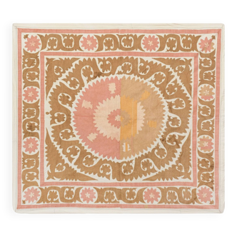 Hand knotted rug, vintage Turkish rug 145x160 cm