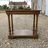 Light wood console with 1 drawer